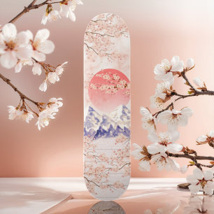 Skate Beige Cream White Cherry Blossom Menino Adulto