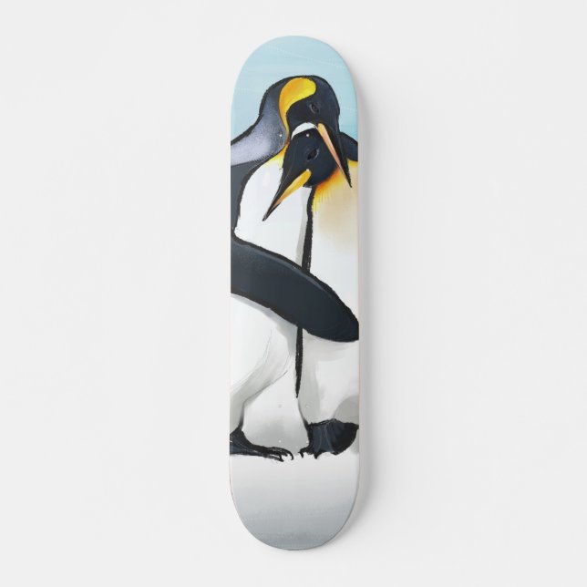 Skate Beijos do amor do pinguim (Frente)