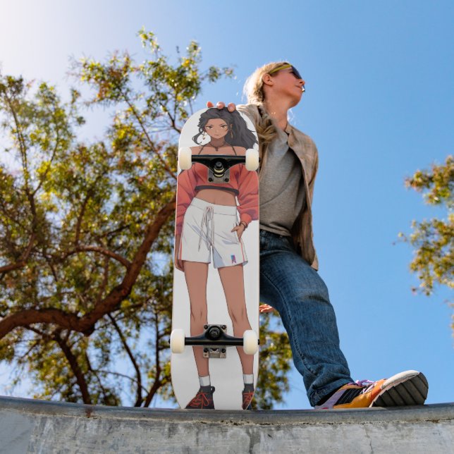 Skate Bela Menina Esporte Anime (Ao ar livre 1)
