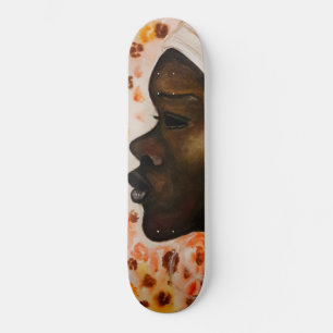 Skate Beleza Africana - Pintura em aquarela
