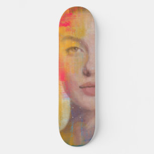 Skate Beleza Artística com Pinceladas Negras