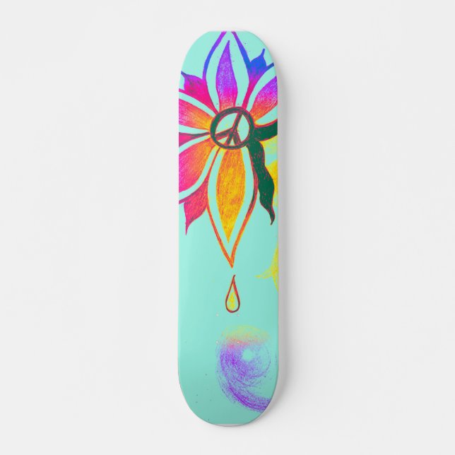 Skate Beleza dentro do skatebord da paz (Frente)