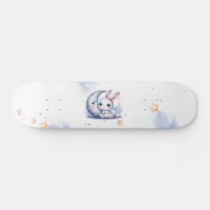 Skate belo coelhinho e crianças da lua