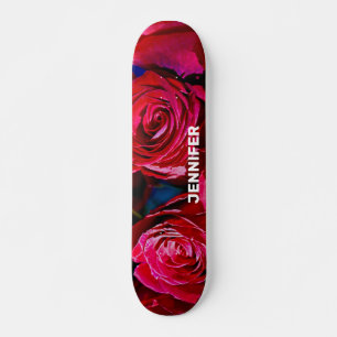 Skate Belo Monte De Rosas vermelhas