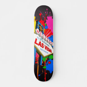 Skate Bem-vindo ao Fabuloso Letreiro de Las Vegas Nevada