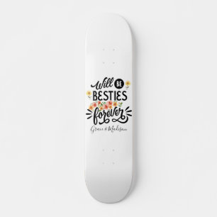 Skate Besties para a vida Amigos BFF para sempre present