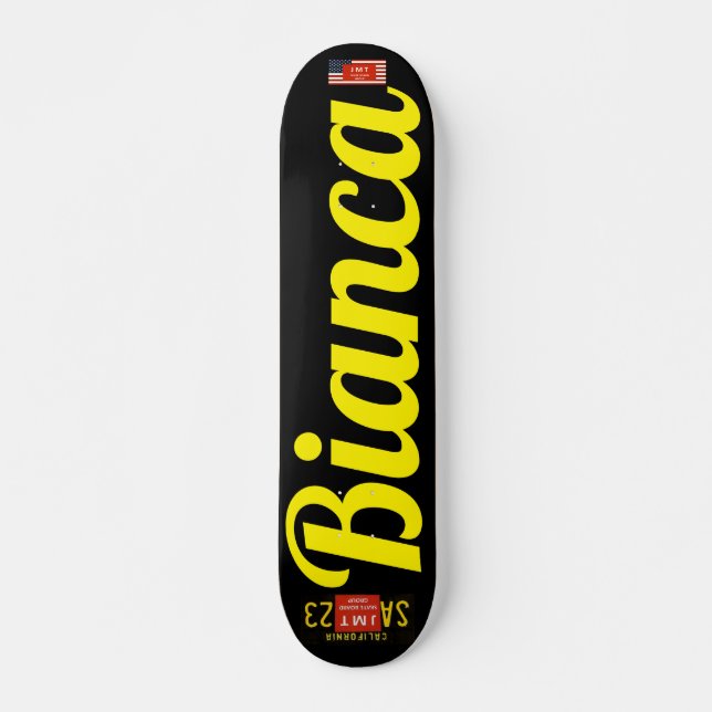 Skate BIANCA Skateboard, Deck de 7¾" (Frente)