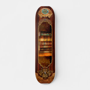 Skate Bibliotecário - Escritor - Livros antigos