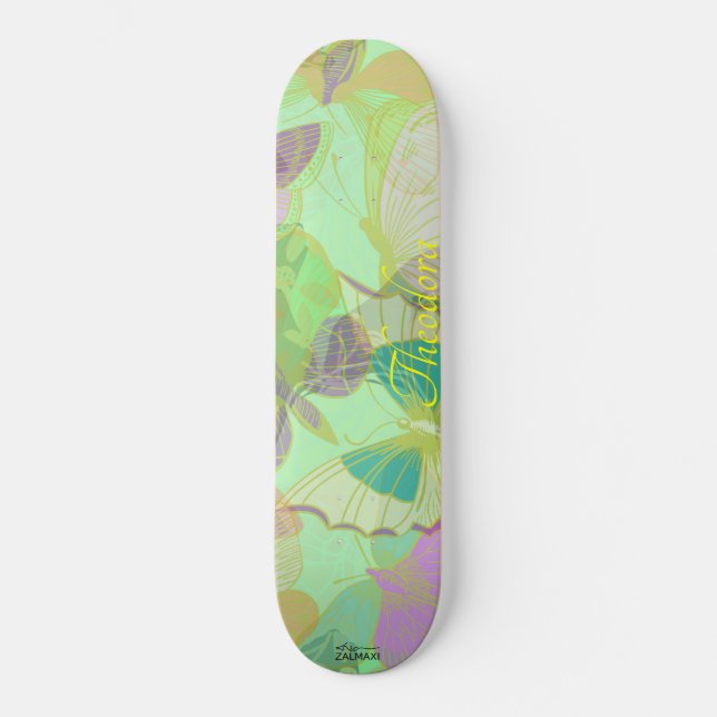 Skate Bicicleta Dourada Pistachio Violet (Frente)