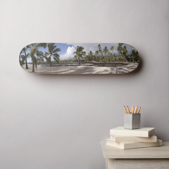 Skate Big Island Hawaii Tropical Beach Palms Panorama (Arte de parede (Horz))
