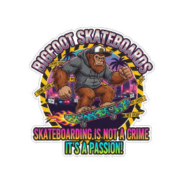 Skate Bigfoot Skateboards-Skate não é crime