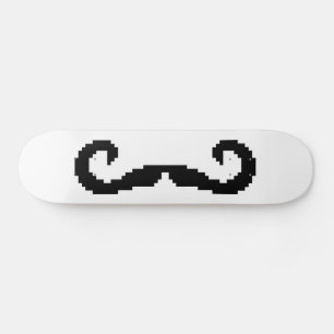 Skate Bit Pixel Handlebar Mustache