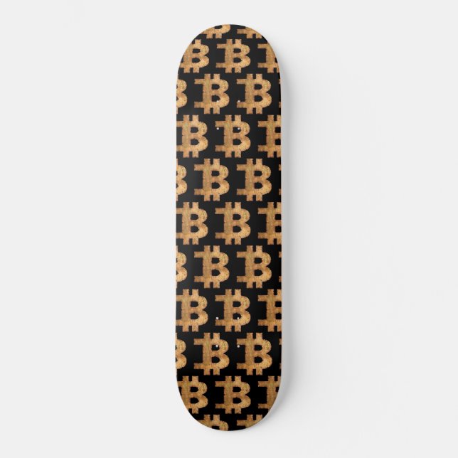 SKATE BITCOIN - LETRA B, CRITOCURÂNCIA DA VINTAGEM   (Frente)