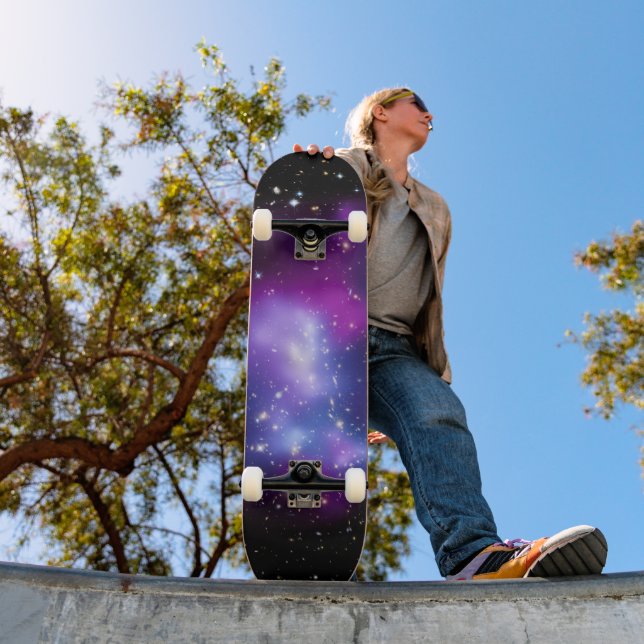 Skate Black and Purple Celestial Space Photo (Ao ar livre 1)