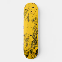 Skate Black and Yellow Paint Splashes