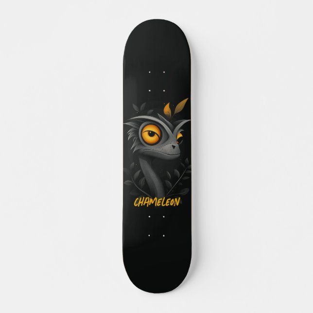 Skate Black Chameleon Personalizado (Frente)