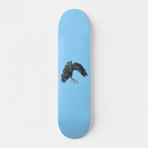 Skate Black Crow Master of Time Illustration Sky Blue