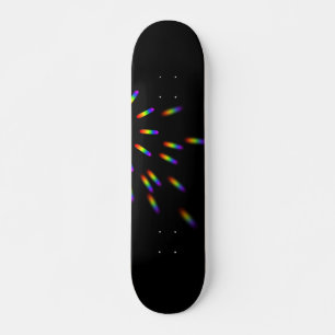 Skate Black Flash of Light Rainbow Aesthetic