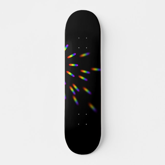Skate Black Flash of Light Rainbow Aesthetic (Frente)