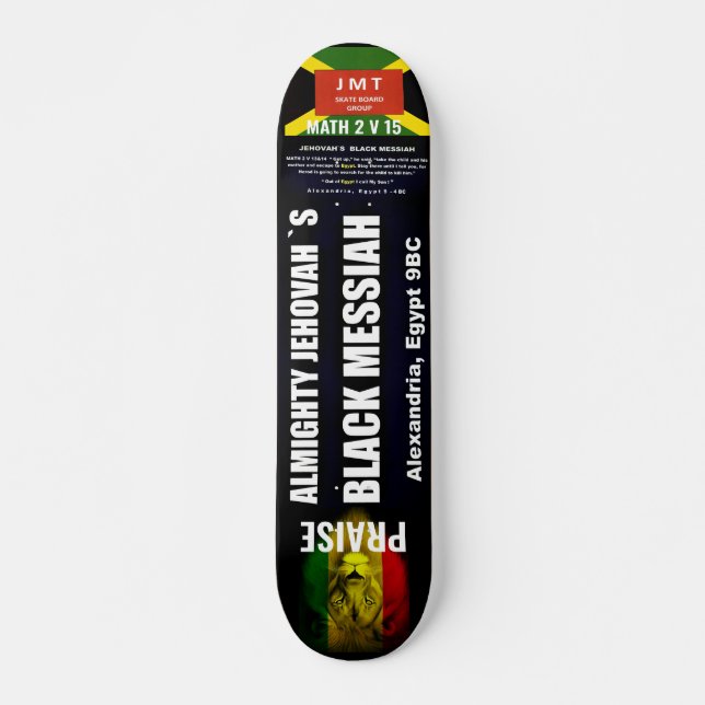 skate BLACK MESSIAH, deck de 7¾" (Frente)