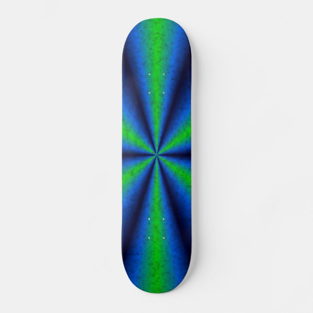 Skate blau grün Regenbogen em Elefantenhaut leder Optik (Frente)