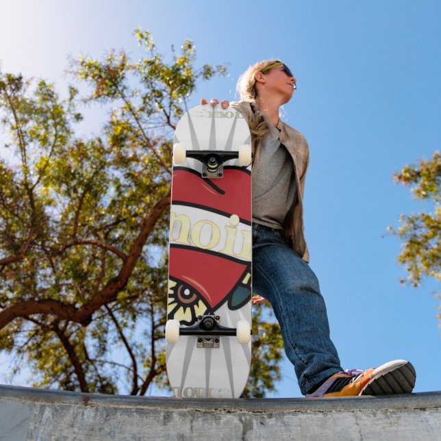 Skate Bloco limitado "Coração Hemorrágico" TechNoir (Ao ar livre 1)