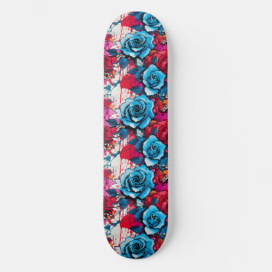 Skate Blogue Urbano: Grafite Vermelho e Azul