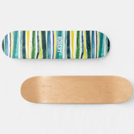 Skate Blue and green stripes