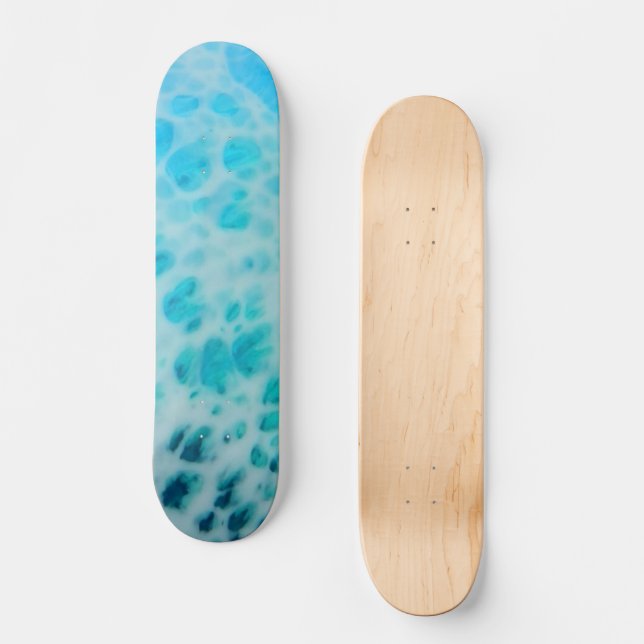 Skate Blue Crush - Abstract Coastal Artwork  (Frente)