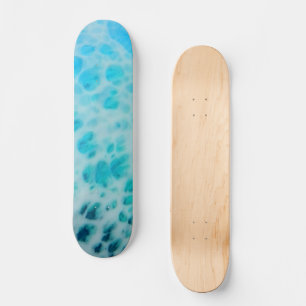 Skate Blue Crush - Obra de Arte Costeira Abstrata