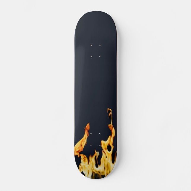 Skate blue Flammen Flamme Flame Flames Feuer Fire S Skat (Frente)