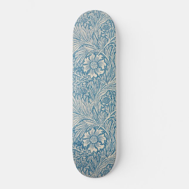 Skate Blue Marigolds (por William Morris) (Frente)