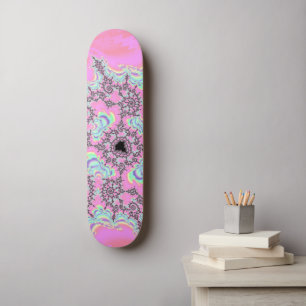 Skate Boho Hippie Unicorn Pastel Mandelbrot Fractal