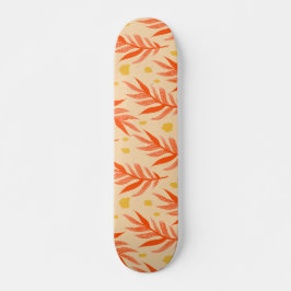 Skate Boho Orange Tropical Sai Aestética de Plantas Selv