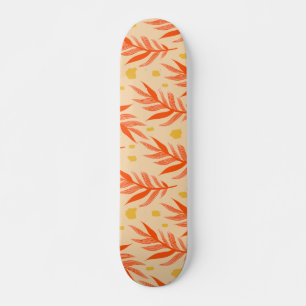 Skate Boho Orange Tropical Sai Aestética de Plantas Selv