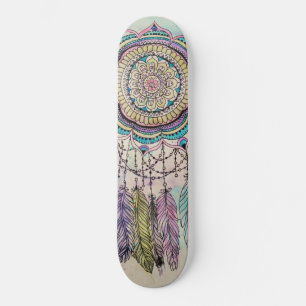 Skate Boho Watercolor Mandala Dreamcatcher
