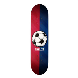 Skate Bola de futebol; Vermelho, Branco e Azul