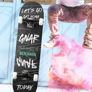 Skate Bold Urban Let's Gnar Gnar Graffity