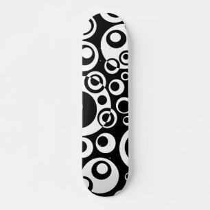 Skate Bolhas de abstrato 04 - B/W