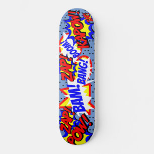 Skate Bolhas de Fala Personalizadas do Livro de BD Bolin