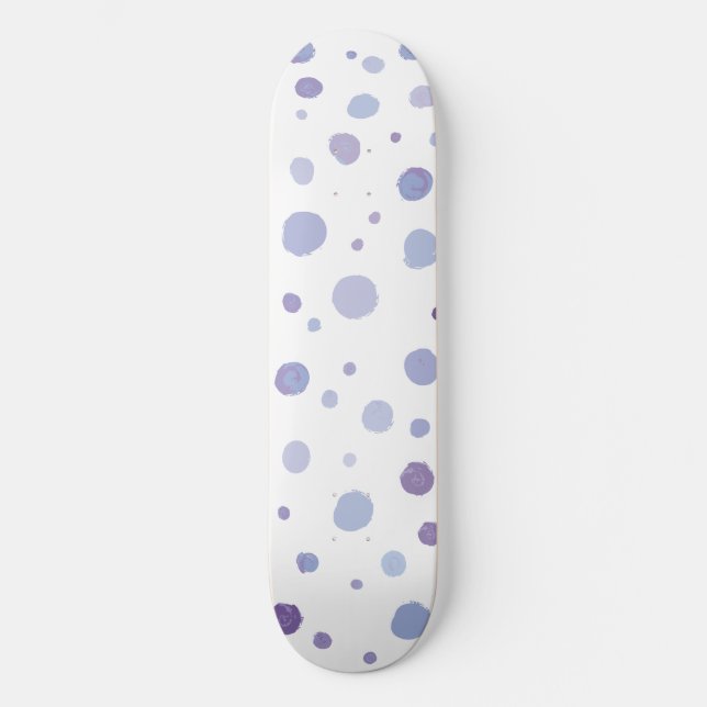 Skate bolinhas pintadas à mão (Frente)