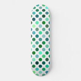 Skate Bolinhas verde e azul