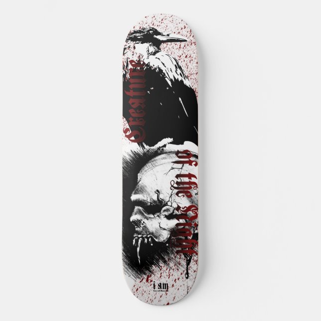 Skate Bone Decks™ Criatura da Noite (Frente)
