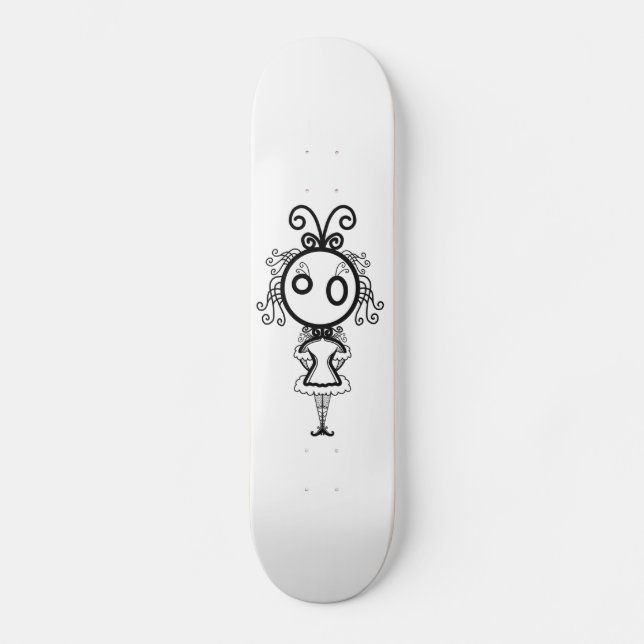 Skate Bonita Garota de Cartografia Kawaii (Frente)