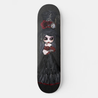 Skate Bonita Gótico Steampunk Rapariga Negra