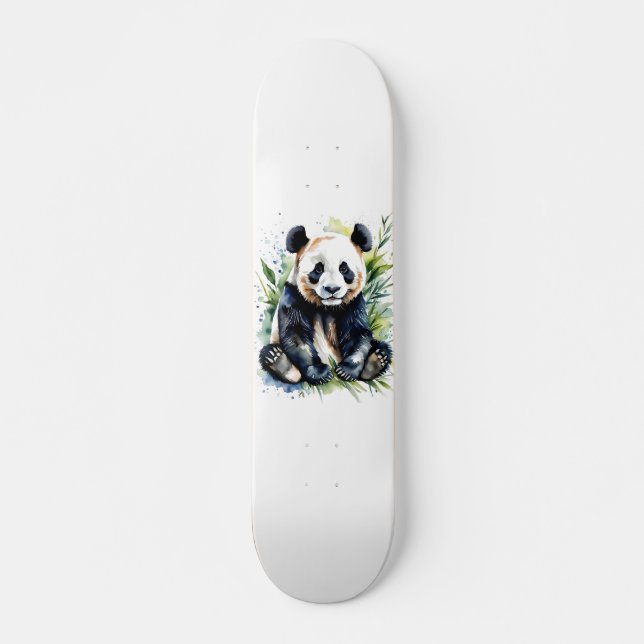 Skate Bonita Watercolor Panda Bear (Frente)