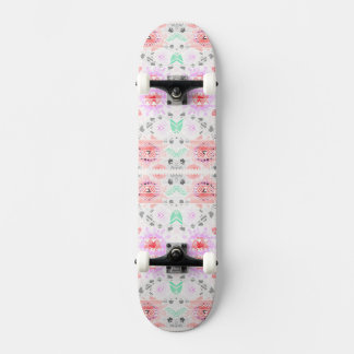 Skate Bonito floral azteca pastel colorido