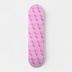 Skate Bonito Menina Rosa, Unicórnio Padrão