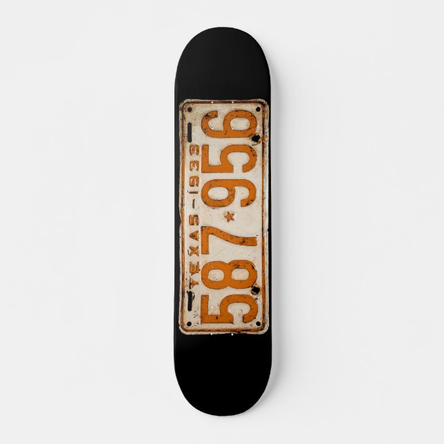 Skate Bonnie & Clyde License Plate (Frente)
