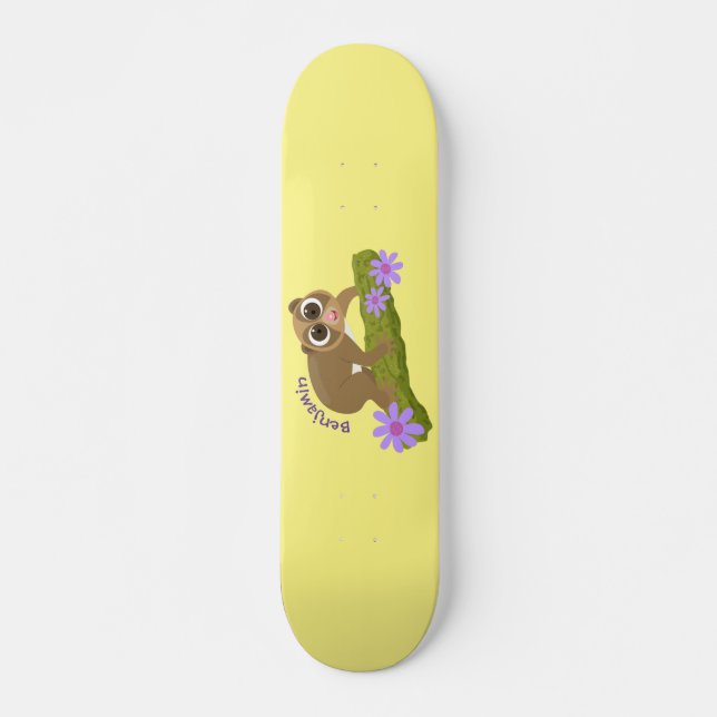 Skate Bons e felizes loris em desenhos animados (Frente)